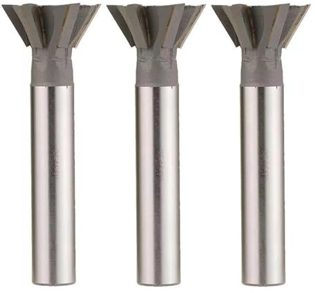 FUYUMIC 1PC 45/55/60 Grad Schwalbenschwanz Nut Fräsen 16MM 20MM 25MM Gerade Schaft Harte Legierung Fräser Verarbeitung Kupfer Gusseisen(16x45degrees)