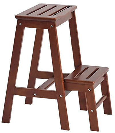 Escabeaux pour Adultes Supports à Plantes Escabeau à 3 marches pour Adultes | Escabeau Pliant en Bois Bois | Échelle d'ascension
