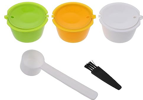 SHINEOFI 2 Series Taza De Café En Taza De Filtro Reutilizable Café Reutilizable Filtrar Herramienta De Llenado Manipulador De Café De Plástico El Plastico 3 Piezas*2