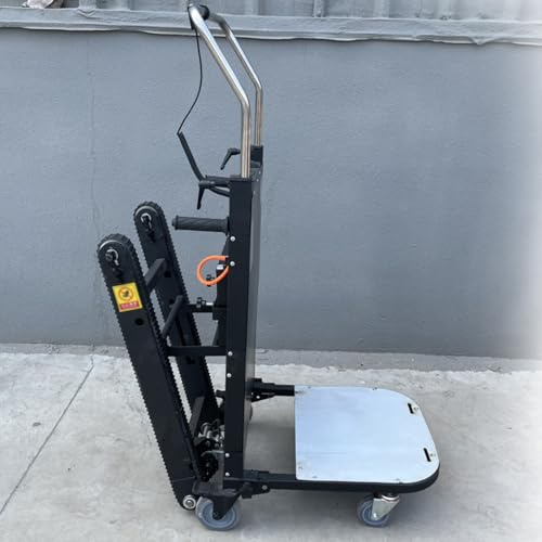 Elektrischer Treppensteigwagen – 260 kg Traglast, motorisiert für Bewegung, abnehmbarer Akku, inklusive Bindeseil und Handschuhen