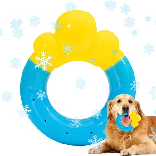 Bvizyelck Hundepool Spielzeug - Welpen Kauspielzeug,Kauspielzeug Donut-Form Für Schwimmen Apportieren Garten