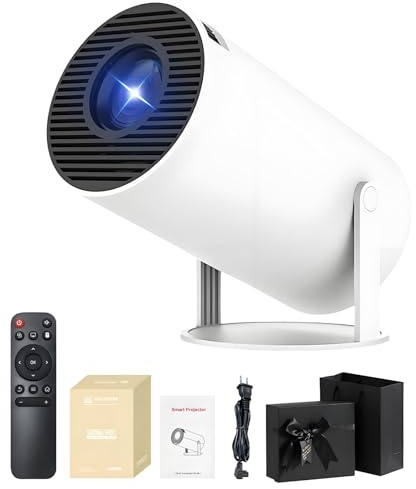 Vistacast Mini 210° Smart Projector With Extra Large-Screen Display, Portable 4K Smart MovieProjector, Android 11.0 Built-in Streaming, WiFi 5G+Bluetooth,Auto Vertical Keystone,for Home&Outdoor (1pc)