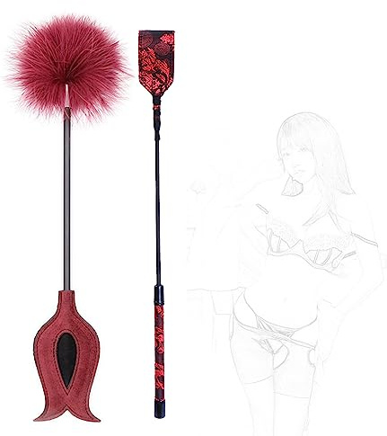 HTdangT Fouet À Plumes Chatouilleur Avec Érotique Jouet Sexuel Accessoires For Adultes Contraintes De Bondage Lot 2 Fessée SM BDSM Jouets Sexuels