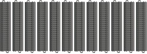 Märklin My World 23180 - Binario in plastica dritto, 180 mm, 6 binari per modellino ferroviario, durevole e robusto, accessorio di estensione a partire dai 3 anni in su, H0 (Confezione da 2)