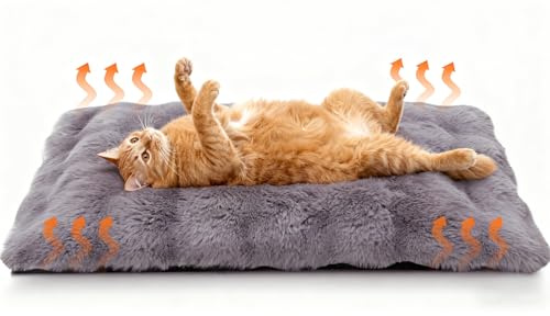 SilverChry Coperta Gatto e Coperta Termica per Cani Autorriscaldante Senza Fili, Morbida Telo per Animali, Tappetino Autoriscaldante per Gatti e Tappetino Riscaldante Cane per Divano e Auto