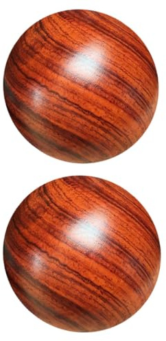 PAMINGONO 2 Stück Holz Massagebälle 55cm Handmassagegerät für Gelenke Handgymnastik Muskelmassage Akupunkturball Mobiles Wellness für Senioren