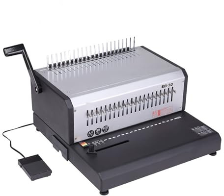 Bindemaschine, Elektrische Punch Datei A4 Papier Schürze Clip Bindemaschine Metall Körper