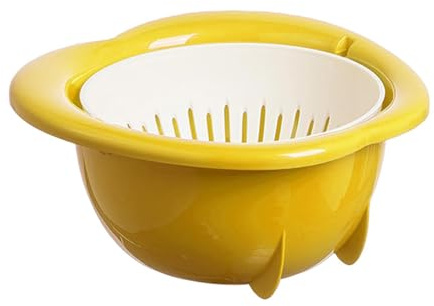 Colino per la Frutta da Cucina | Passino per Mescolare Multifunzionale Spesso - Scolante per Frutta e Verdura - per Bacche Insalate Pasta Cucina Lattuga Alimenti