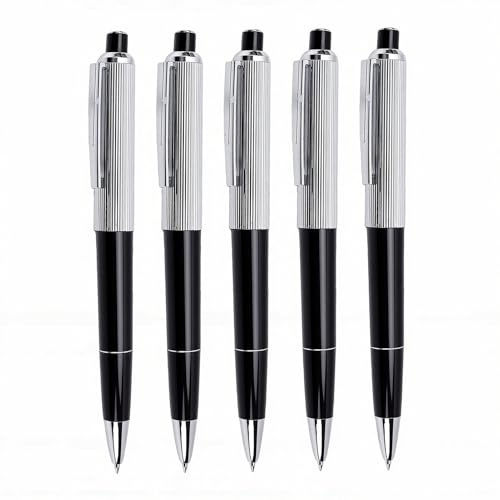 Haofy Streich Shock Pen Elektroschock Spielzeug Gag Geschenk Neuheit Streich mit Echtem Kugelschreiber Schreibfunktion für Partyspiele Praktische Witze Familie Freunde (5 PCS)