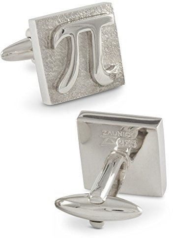 ZAUNICK PI Quadrat Manschettenknöpfe Silber 925 handgefertigt