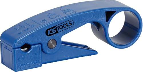 KS Tools 115.1243 - Herramienta pelacables, para cables coaxiales hasta diámetro 8 mm (L = 110 mm)