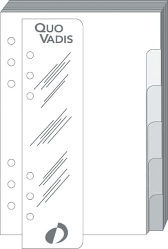 Quo Vadis Nachfüllpack Intercalaire + Regler, T17, 10 x 17 cm, Jahr