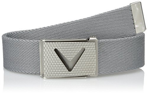 Callaway Herren Golf Cut to Fit massiv gewebter Gürtel, Herren, Grey (030), Einheitsgröße