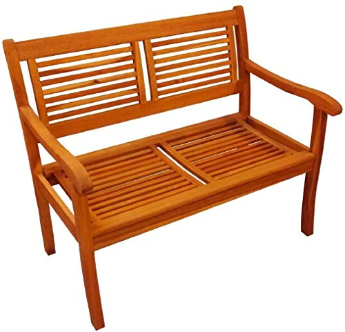 SAM 2-Sitzer Gartenbank Cordoba, aus Akazie-Holz massiv, geölt, für Balkon, Garten & Terrasse, 110 cm