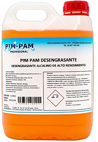 Desengrasante Profesional de 5 Litros. Quitagrasas Multiusos para la limpieza de Todo Tipo de Superficies. Elimina la Grasa SIN Esfuerzo