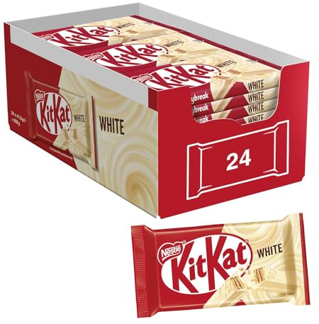 KITKAT White Wafer con copertura bianca, 24 Snack da 41,5g (996g)