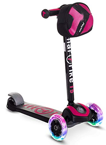 smarTrike Scooter by T5 Kinderscooter mit LED-Leuchträder und Snacktasche Scooter-Kinderroller