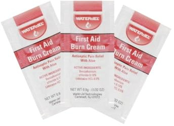 First Aid Burn Cream, Antiseptic Burn Relief, 144 per Dispenser Box 0.9 g Packets MS60768