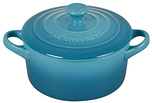 Le Creuset Stoneware Mini Round Cocotte, 14 oz., Caribbean