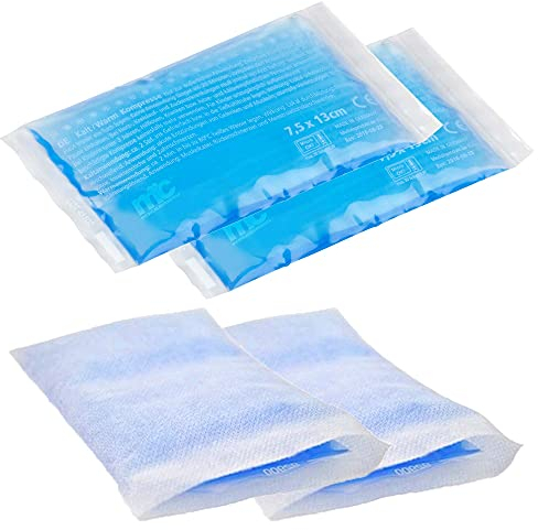Medicalcorner24® Kalt Warm - Set di 2 compresse in tessuto non tessuto, 7,5 x 13 cm