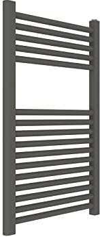 ERCOS Scaldasalviette Termoarredo Bagno Dimensioni 500x770 MM Radiatore Colore Quarzo Opaco , Attacchi da 1/2 Fornito Con Kit Montaggio