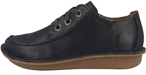 Clarks Damen Funny Dream Oxford, Navy Leather, 39.5 EU