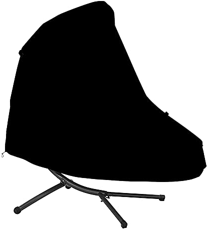 SHOPANTS Hängesessel Abdeckung Abdeckung für Schwingsessel Gartenliege Hängeliege wasserdichte Schutzhülle Oxford 420D Gewebe Abdeckplane Abdeckhaube 185 * 116 * 198cm Schwarz