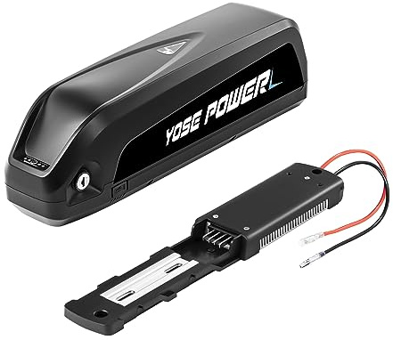 SHIMOST E-Bike Batterie Hailong1-2 Downtube Akku 48V 13Ah mit Ladegeräte Halterung USB, für Mifa VAUN Prophete Tianneng 250W-1000W Motor (48V 13Ah)