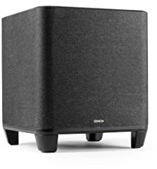 Denon Home Wireless-Subwoofer mit HEOS Built-in, WLAN, Class-D Hochleistungsverstärker, 8 Zoll Bass Box für Heimkino und Musik, Schwarz