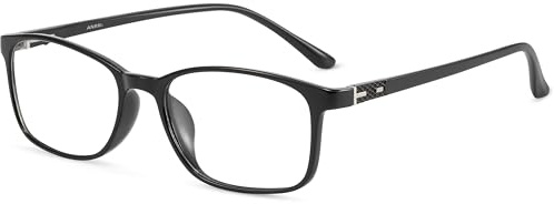 ANRRI Kleine quadratische Blaulichtfilter Brille | Computerbrille mit entspiegelten Gläsern, entwickelt zur Reduzierung digitaler Augenbelastung für Damen und Herren