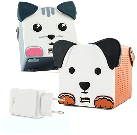 X4 TECH Dog und CatBox inkl. Netzteil - Kabellos mit Akku - Für Autofahrten und Kinderzimmer