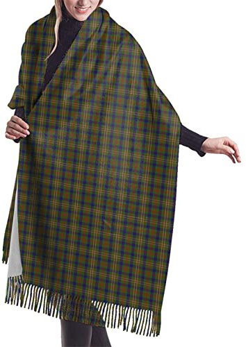 Damen-Deckenschal, lang, Schottenmuster, Rot, Kaschmir-Gefühl, Schal, Winter, warm, 195,6 x 68,6 cm, Fraser Hunting Tartan Plaid 8, One size