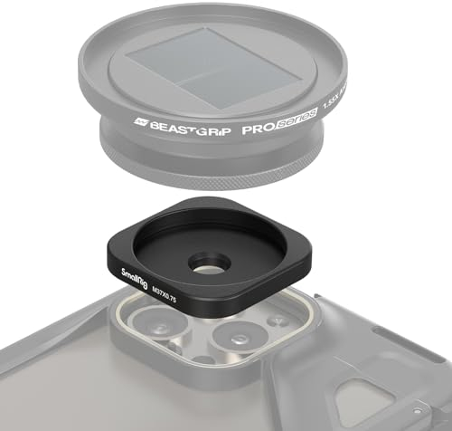SMALLRIG Universeller M-Mount-auf-37-mm-Objektivadapter mit Gewinde für SmallRig-Telefonkäfig mit M-Mount-Objektiv für iPhone 11/12/ 13/14/ 15-Serie – 4395