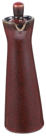 VINTORKY Bouteille à Assaisonnement en Céramique Style Japonerie 250 Ml Pot Distributeur de Vinaigre Huile Cuisine Bouchon Anti-poussière Usage Domestique et Restaurant