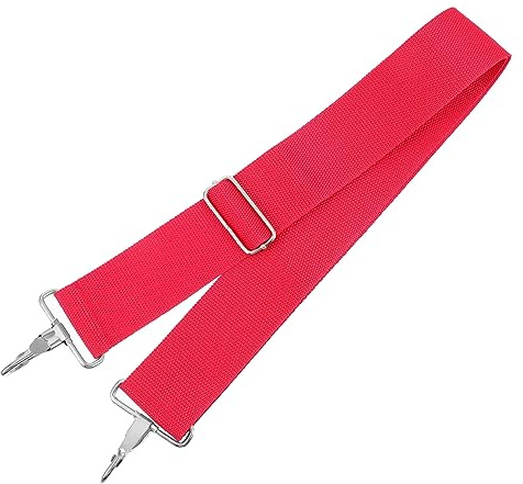 Verstellbarer Musikinstrumentengurt für Snare Drum, Rot | Nylon mit Metall, Ersatz für Drum Straps, Schultergurt mit Verstellbarer Länge