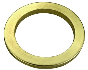 Kit di 16 Rondelle Alzaporta Color Ottone per Porte, Kit Professionale per Regolazione, Sollevamento e Fissaggio Porte, Facili da Installare e Resistenti(Ø 12 mm.)