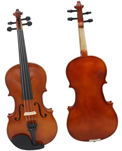 Geige 1/8 1/4 1/2 3/4 4/4 Akustische Violine Massivholz Violine Geige Mit Bogen Anfänger Instrument(1/8)