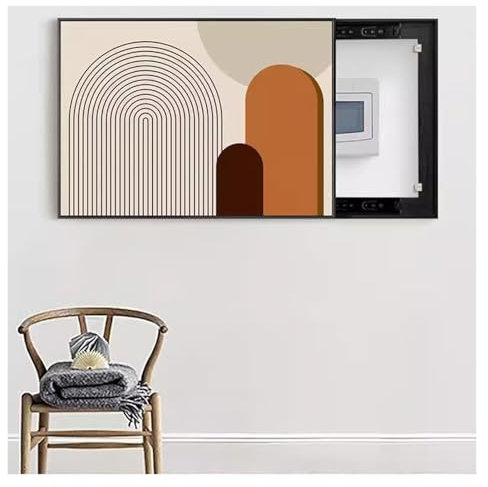 ZLYWE Peinture Décorative Boîte Compteur Électrique, Couvercle Boîte à Fusibles, Armoire Décorative, Couvercle Panneau Électrique Mural, Idéal pour Votre Maison (60x40cm)