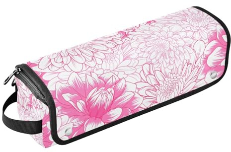FRODOTGV Sac de voyage pour outils de cheveux, pêche dahlia et chrysanthème pour femmes, rangement des essentiels pour femmes, organiseur de voyage pour fer à lisser, fer à friser, sèche-cheveux,