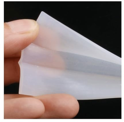LEFTART Bandes d'étanchéité en Forme de U en Caoutchouc de Silicone de 1 m, Joint Blanc, for fenêtre, Porte de Voiture, Douche, Bord en Verre sans Cadre, Bande de Protection Douce(5x9x13mm)