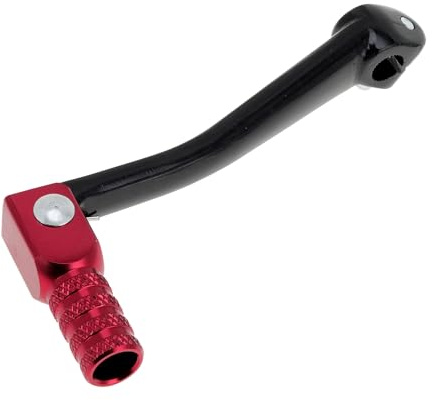 Motoforti Folding Motorcycle Gear Shifter Lever for Honda CRF50 Aluminum Alloy Pedal Shift Lever Arm Black Lever Red Head