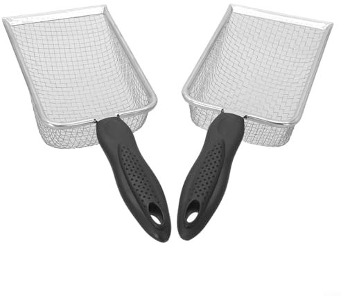 Garden Soil Sieve Set, Stainless Steel, Round, 2 Pack with Replacement Mesh Inserts