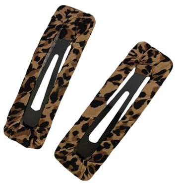 2pcs Modische Koreanische Stile Leoparden Drucken Haarnadel Starker Grip Haarclip Für Verschiedene Outfits Und Ungezwungene Formelle Anlässe