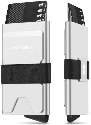 HYTREIX Geldbörse Herren, Slim Wallet mit RFID-Schutz, Ausziehbares Fach für 12 Karten + Bargeld, Dünne Kartenhalter für Männer