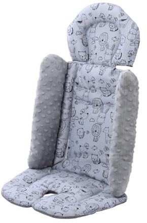 harayaa Cojín para Recién Nacidos, Colchón para Cochecito, Asiento Portabebés, Gris