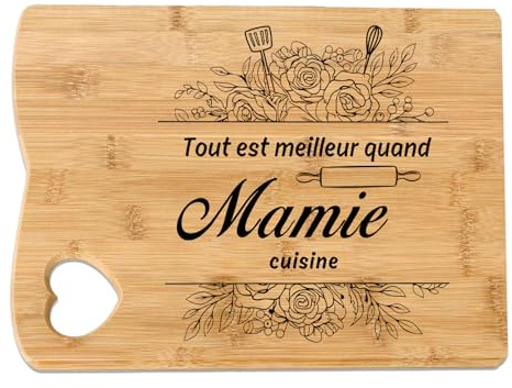 Cadeau Fete Des Grand Mere Planche à Découper En Bambou Cadeau Mamie Anniversaire Cadeau Pour Mamie Cadeau Mamie Original Super Mamie Cadeau Pour Sa Mamie Cadeau Pour Une Mamie