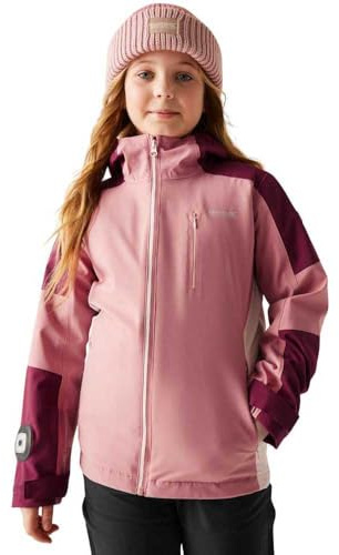 Regatta Trekktain 3 i 1-jacka / utomhusjacka för flickor, vattentät med huva, ROSA, 14 år