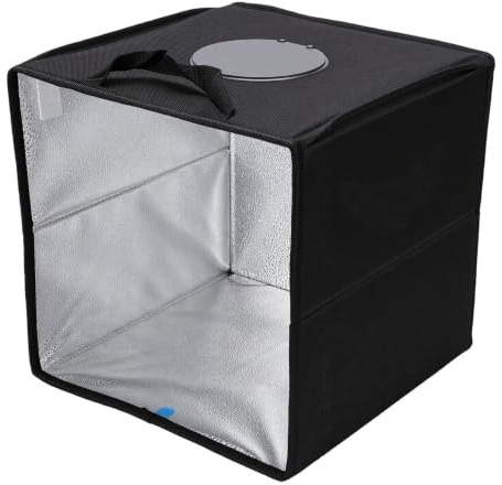 Yechiry Scatola Luminosa per Fotografia, Scatola Luminosa per Studio Fotografico con 120 LED 5500K Illuminazione Dimmerabile 6 Fondali per Fotografia di Prodotti, Gioielli, Giocattoli,