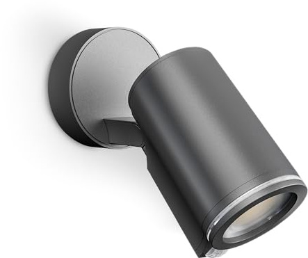 Steinel LED Spotlight ONE SC antracit | med 90° rörelsedetektor – manövrerbar via app – nätverksbar – inkl. LED GU10 glödlampa – 7,9 W