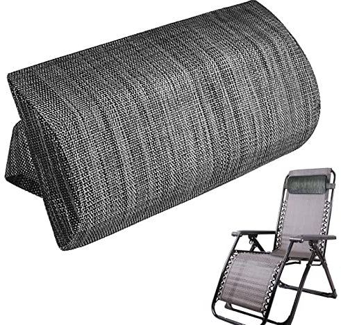 Cuscino da giardino reclinabile per sdraio, cuscino per la testa per sedie a sdraio, comodo cuscino reclinabile regolabile in altezza, cuscino per sedia a rotelle per sedia a rotelle